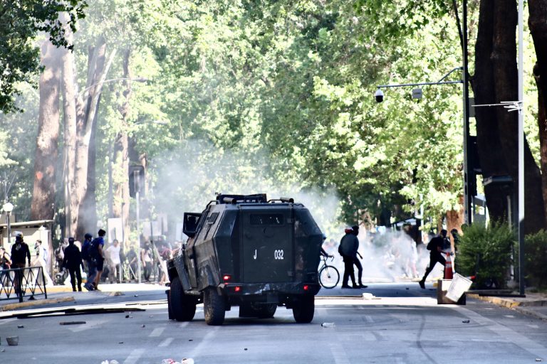 Las protestas en Chile de 2019 corresponden a una serie de disturbios y destrucción vandálica de la ciudad originadas en Santiago de Chile y propagadas a las principales ciudades del país como Valparaíso y Concepción durante el mes de octubre de 2019. Estas manifestaciones se originaron como respuesta a las alzas del sistema público de transporte, e impulsadas  por movimientos anárquicos y comunistas. Los saqueos, incendios, robos y disturbios se cuentan por miles y los daños económicos en cientos de millones de dólares.